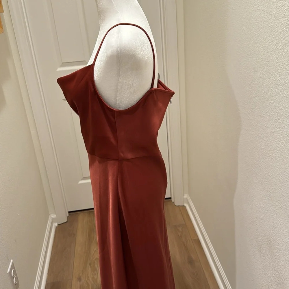 BHLDN Cali Satin Charmeuse Midi Dress - Picture 2 of 13